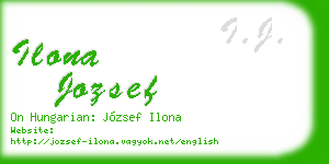 ilona jozsef business card